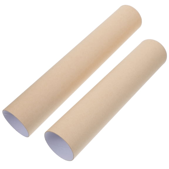 LOLIPPYY Mailing Tubes Scroll Storage Box Kraft Paper Artwork Preservation For Calligraphy 1Set