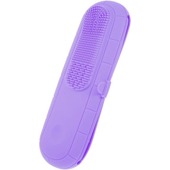 LOLIPPYY Makeup Brush Holder Silicone Makeup Brush Case for Home Use 1Pack