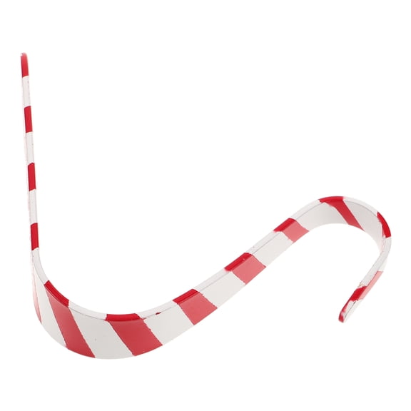 LOLIPPYY Christmas Mantel Stocking Hangers, Striped Iron Hooks for Holiday Decorations, 1 Pack Hanging Holder
