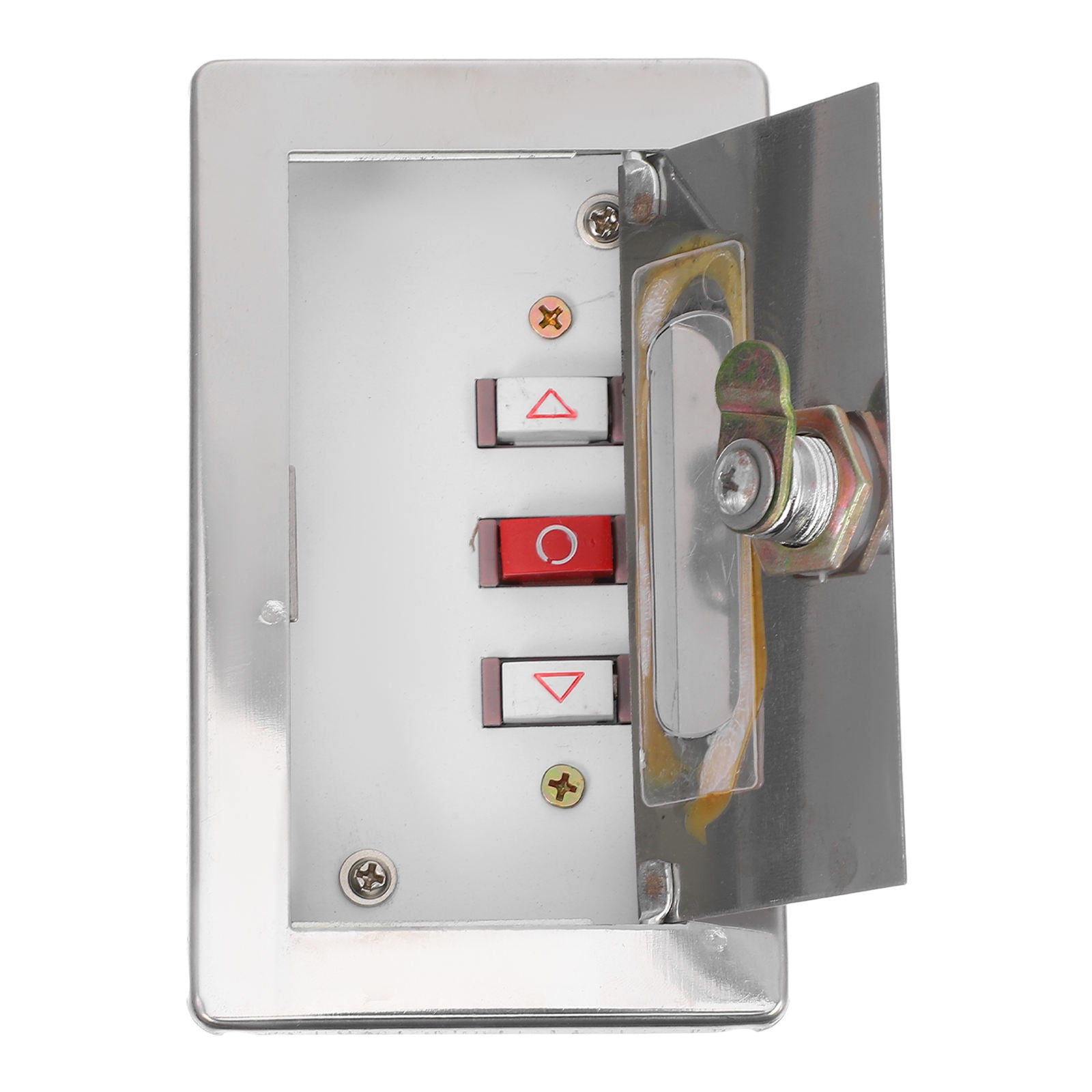 LOLIPPYY Manual Control Box Shutter Door Controller Plastic Silver 1Pcs ...