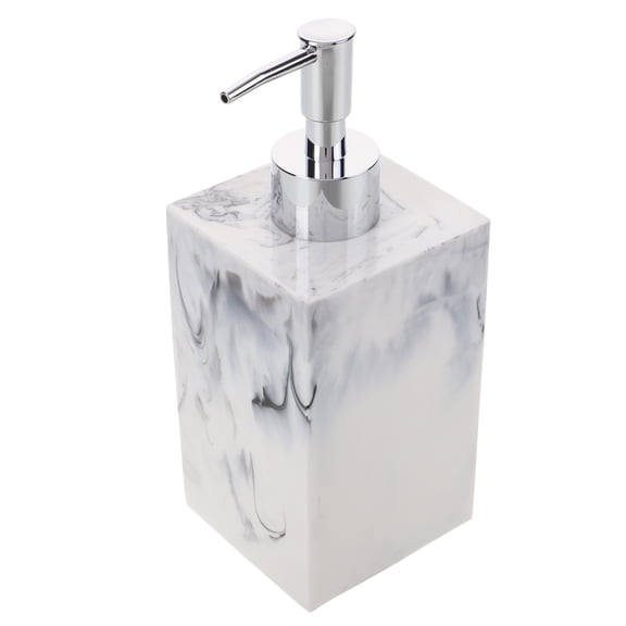 LOLIPPYY Manual Lotion Dispenser in Ivory with Safe Resin Construction for Bathroom Storage