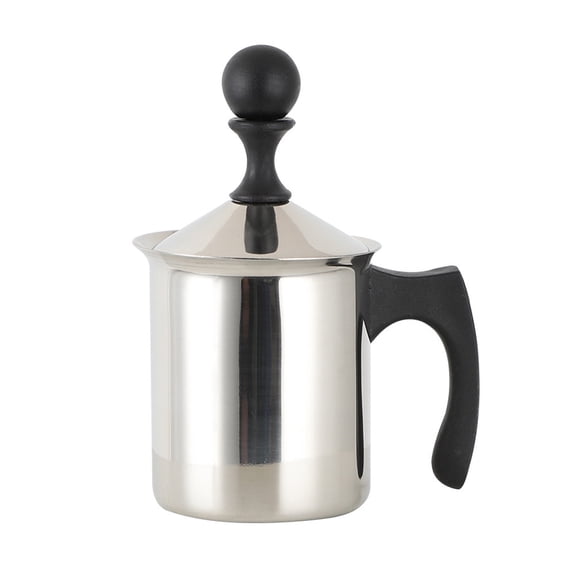 LOLIPPYY Manual Milk Frother With Ergonomic Handle Cappuccino Pitcher For Latte Art Easy To Clean Coffee Milk Tool