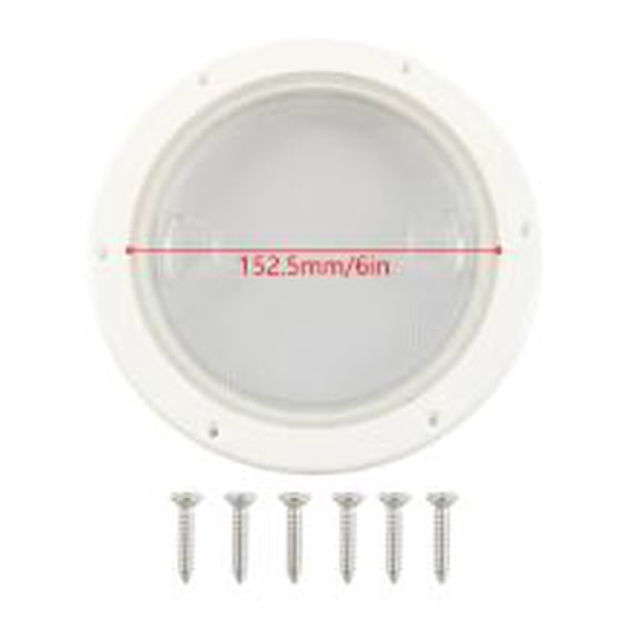 LOLIPPYY 6 Inch Marine Boat Deck Hatch Cover with Screw, Non- Splashproof Inspection Access Plate for Yacht, Kayak, Sailboat