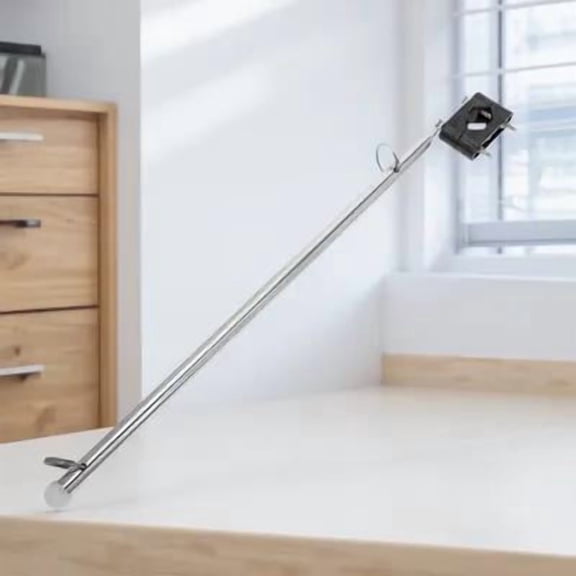 LOLIPPYY Marine Boat Flag Pole Kit with Stainless Steel Flagpole and Weather-Resistant Plastic for Outdoor Marine Use