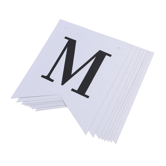 LOLIPPYY Marry Me Paper Banner Garland with Swallowtail Flags for Wedding, Engagement, Romantic Party Decoration