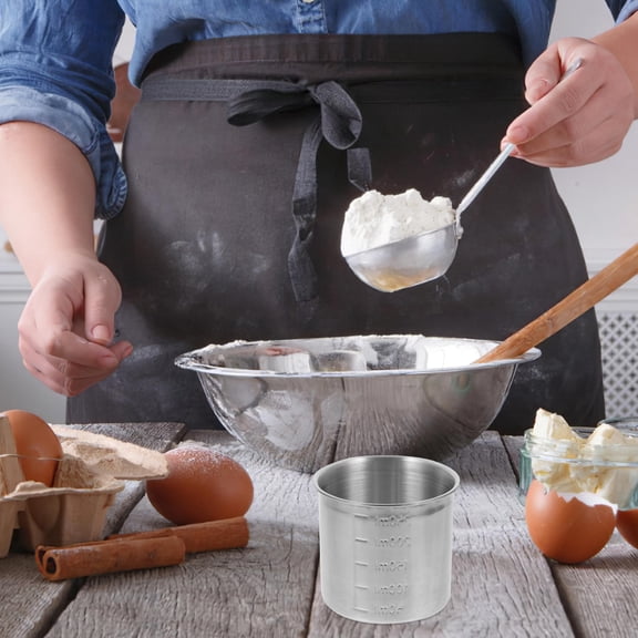 LOLIPPYY Measuring Cups Stainless Steel For Cooking With Mixing And Precise Graduations 1Pack
