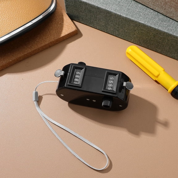 LOLIPPYY Mechanical Dual Counting Black Counter for Baseball Score and Visitor Tracking