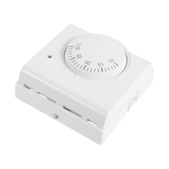 LOLIPPYY Plated Silver Plastic Mechanical Thermostat for Home Hvac Temperature Regulation