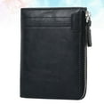 thumbnail image 1 of LOLIPPYY Men Fashion Wallet Rfid Blocking Black Zipper Pocket Purse for Secure Money Storage, 1 of 8