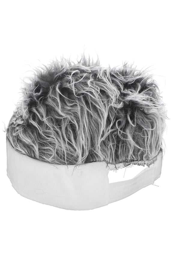 Men's White Wig Style Hat with Adjustable Strap for Outdoor Sports, Fishing, Camping, and Picnics