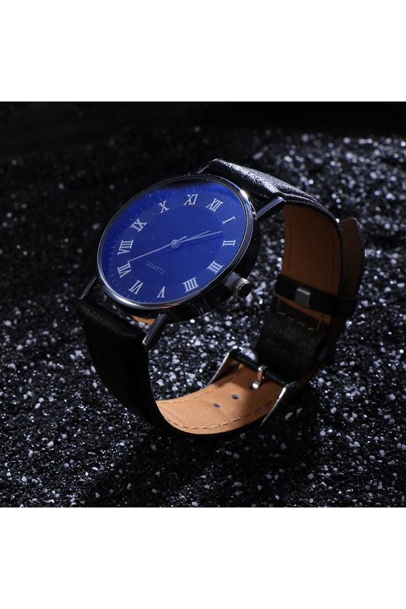 Men's Watch Black Quartz Movement Fashionable Business and Casual Dress Watch