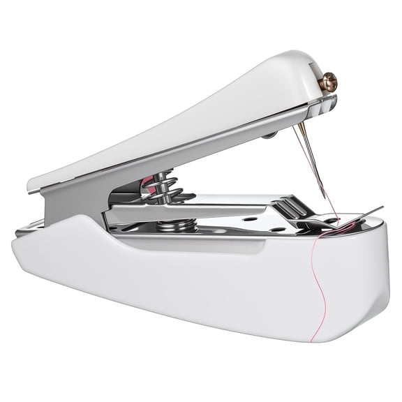 LOLIPPYY Handheld Fabric Sewing Machine White - Portable Mending Sewing Tool for Home Use and Experienced Users, 1 Set