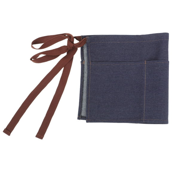 LOLIPPYY Mens Cotton Denim Waist Apron with Pockets Comfortable Half Apron for Kitchen and Bbq