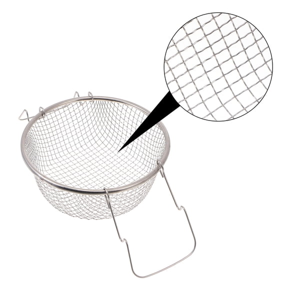 LOLIPPYY Mesh Fryer Basket Round Wire Kitchenware 1Pc