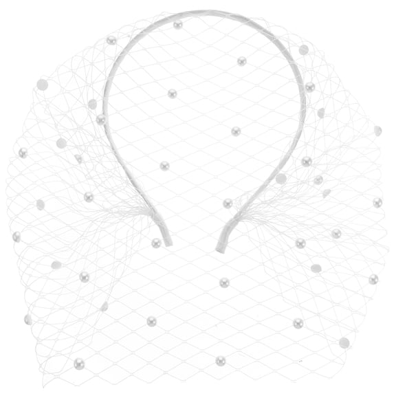 LOLIPPYY Mesh Headband Veil Headpiece Wedding Headband For Bridal Festival Masquerade