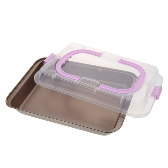 LOLIPPYY Carbon Steel Metal Baking Pan with Lid, Non-Stick , 1 Pack for Easy Baking