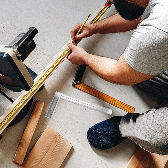 LOLIPPYY Thick Stainless Steel Carpenter Angle Ruler for Woodworking and Construction Measurement Tasks