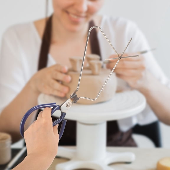 LOLIPPYY Metal Ceramic Glazing Clamp Tool with Ergonomic Handle for Precise and Controlled Enamel Dipping