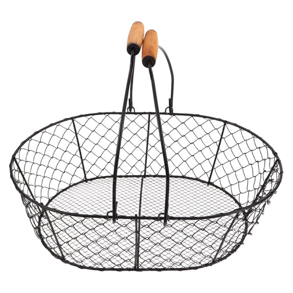 LOLIPPYY Metal Coal Bucket with Handles for Home Fireplace and Storage Black Finish