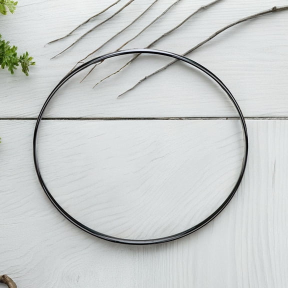 LOLIPPYY Metal Drum Hoop in Black for Instrument Maintenance Accessories and Sound Enhancement