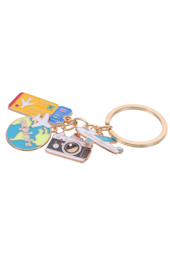 Metal Globe Travel Keychain for Adventure with Detailed Craftsmanship and Lightweight Design