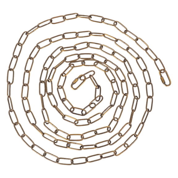 LOLIPPYY Light Brown Decorative Iron Chain for Pendant Light Fixtures, Hanging Lamp Ceiling Support Replacement Hardware