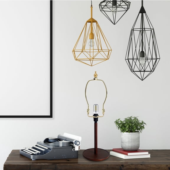 LOLIPPYY Metal Horn Lamp Frame in Golden Finish Stable and Easy to Install Lamp Accessory