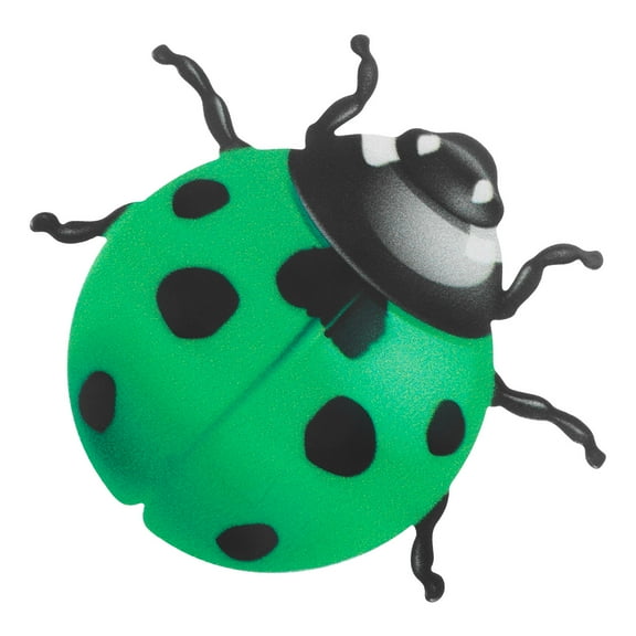LOLIPPYY Metal Ladybug Wall Ornament Hand Painted Green Iron Art Sculpture for Garden and Outdoor