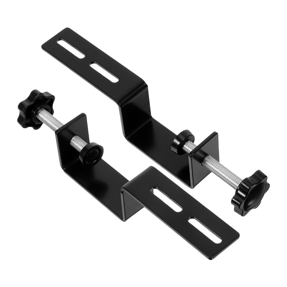LOLIPPYY Black Metal Pegboard Table Clamp with Strong Stability and Easy Installation for Workspace Organization