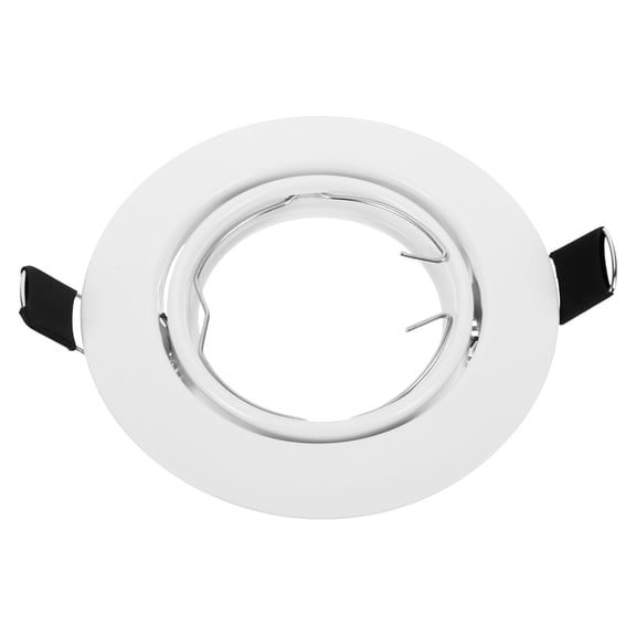 LOLIPPYY Metal Recessed Light Trim White Spotlight Frame for Home Ceiling Light Mounting