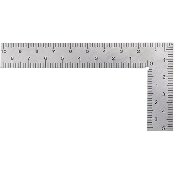 LOLIPPYY Metal Ruler: Heavy Duty Angle Framing Square Woodworking Layout Ruler - Stainless Steel 90 Degree Square Measuring Tool for Geometry Drawing Construction Line Marking