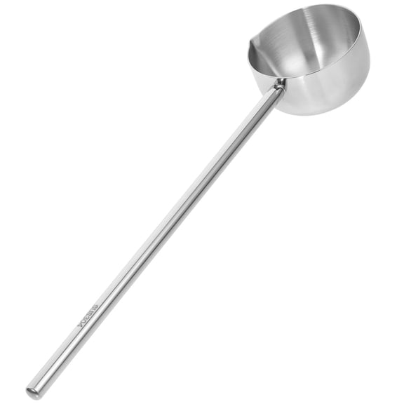 LOLIPPYY Metal Soup Ladle Plated Silver Kitchen Gadget Multipurpose Stainless Steel Water Dipper