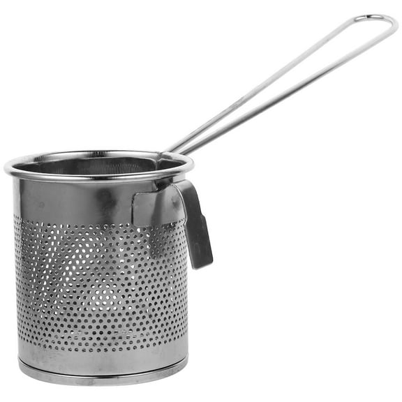 LOLIPPYY Stainless Steel Metal Pot Strainer Insert with Hanging Hook for Pasta - 1 Piece