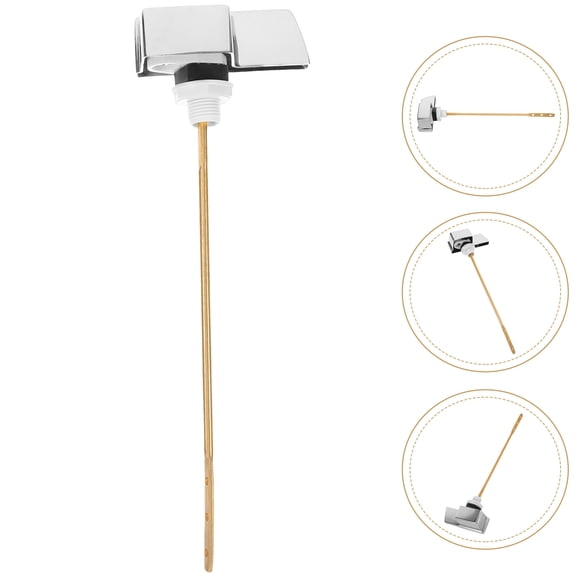 LOLIPPYY Metal Toilet Tank Lever Replacement for Bathroom Flush Handle with Modern Style