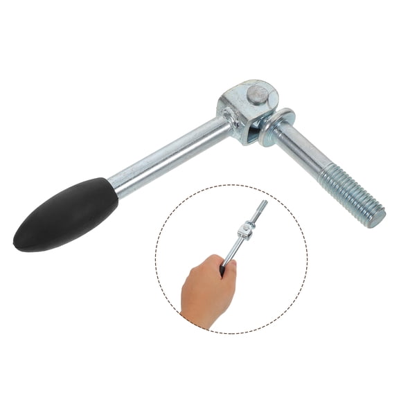LOLIPPYY Adjustable Plated Silver Trailer Jack Crank Handle with Comfortable Grip for DIY Jack Repairs