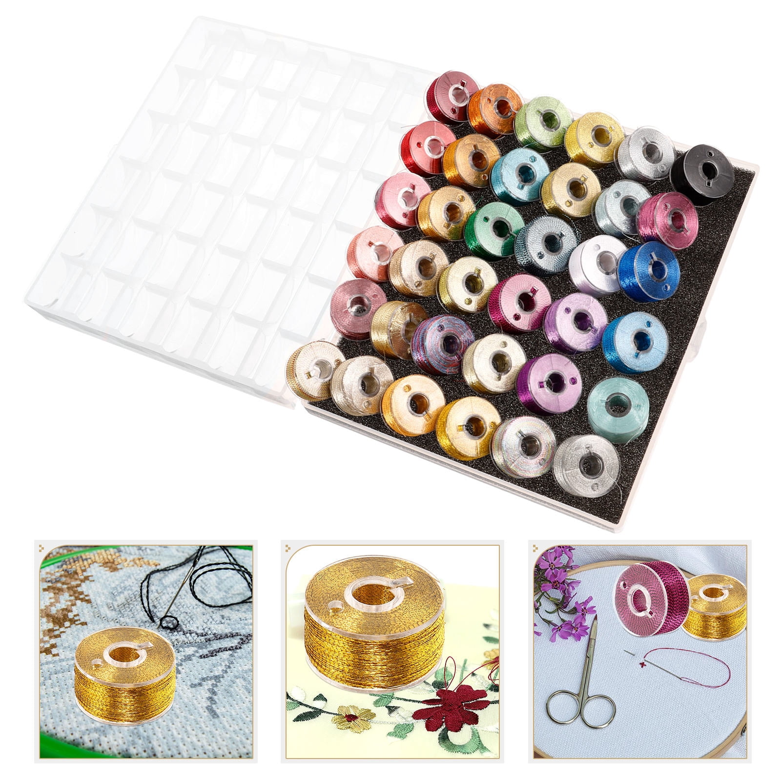 LOLIPPYY Metallic Embroidery Thread Assorted , Sewing, Projects, and ...