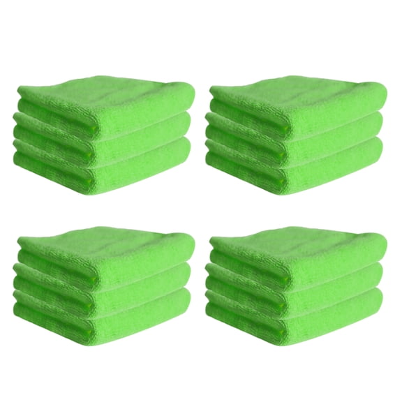 LOLIPPYY Microfiber for Kitchen and Home Use with Strong Decontamination Green 12pcs