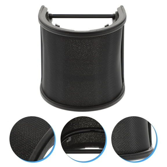 LOLIPPYY Microphone Pop Filter Black Metal Screen with Elastic Band for Easy Mounting