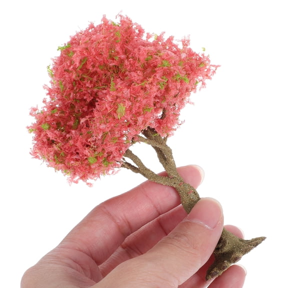 LOLIPPYY Mini Artificial Fall Trees with Iron Wire Base, PVC Model for Garden, Landscape, Home Decor and Scene Display - 1 Set
