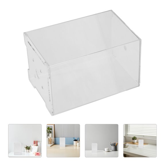 LOLIPPYY Mini Fish Transparent Acrylic Betta Tank Box Home Decoration 1Pcs