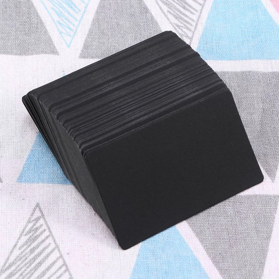 LOLIPPYY Mini Greeting Cards Diy Blank Postcard Word Cards Black 100Pcs