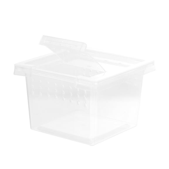 LOLIPPYY Mini Insect Spider Breeding Box 2pcs Critter Keeper Insect Carrier Feeding Container Plastic Hatching Box
