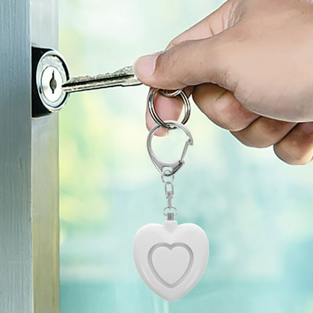 LOLIPPYY Mini Safety Alarm Keyring Portable Waterproof Device White 1 PCS for Women
