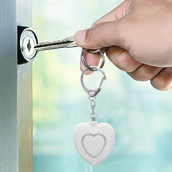 LOLIPPYY Mini Safety Alarm Keyring Portable Waterproof Device White 1 PCS for Women
