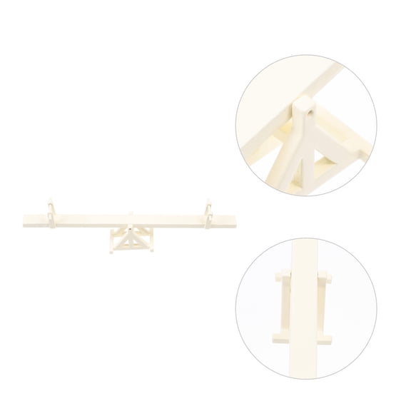 LOLIPPYY Miniature Seesaw Decor Mini Seesaw Model Beige 1Pcs