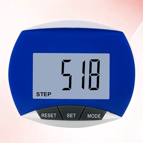 LOLIPPYY Minimalist Pedometer Fitness Monitoring Pedometers For Walking Blue 1Set