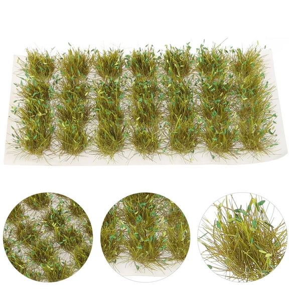 LOLIPPYY Model Grass Tuft for Small Terrain Decoration Durable Resin Material for Train Layouts