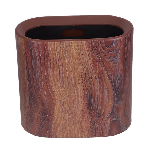 LOLIPPYY Modern Bathroom Wastebasket Brown Plastic for Living Room Use 1Pack