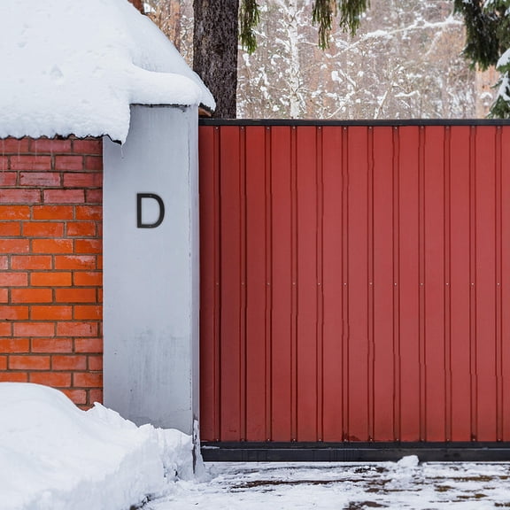 LOLIPPYY Modern Design House Letters for Mailbox Black Acrylic Enhanced Visibility for Residential Use 1Pack