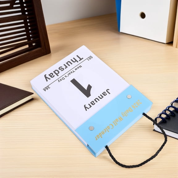 LOLIPPYY 2026 Tear Off Calendar with Large Print, Modern Design for Daily Planning and Scheduling